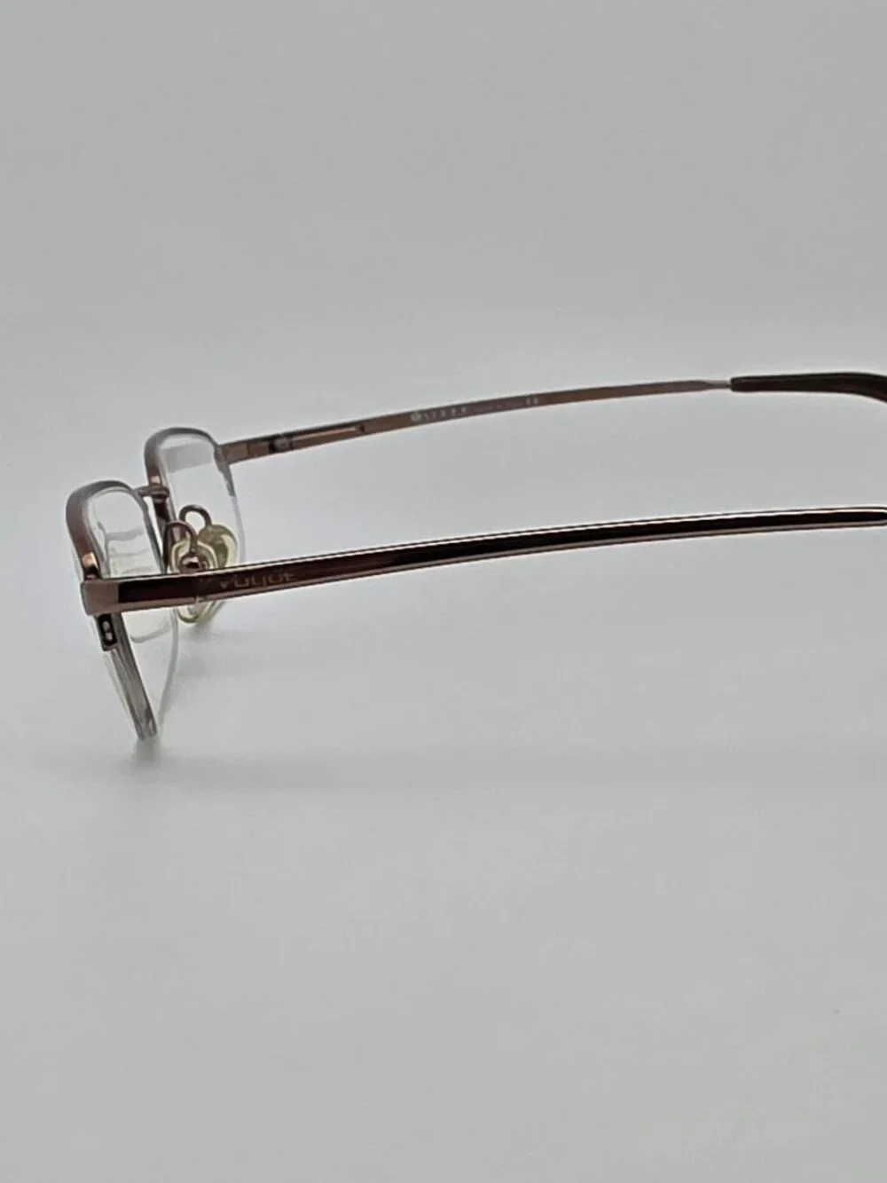 Vogue VO3490 705 Bronze Semi Rimless Eyeglasses Frame w/ Case Italy 49-19-135
